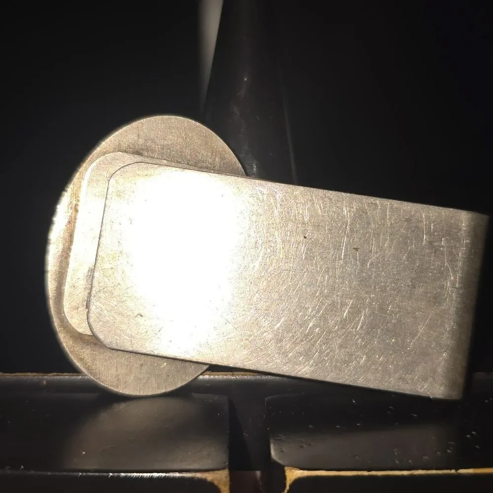 Buffalo Money Clip Sterling Silver,Authentic 1937.